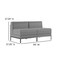 Flash Furniture 2 Piece Gray LeatherSoft Modular Lounge Set ZB-IMAG-MIDCH-2-GY-GG - alternate 5